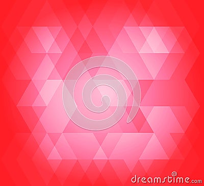 Abstract background hex pattern red color Vector Illustration